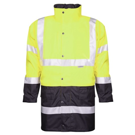 KURTKA HI-VIZ 4/1 - ŻÓŁTO-NIEBIESKI