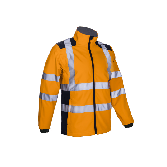 KURTKA KANPA SOFTSHELL HV - POMARAŃCZOWY