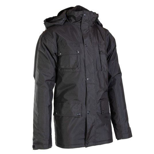 KURTKA OCIEPLANA BENEFIT AL - CZARNY