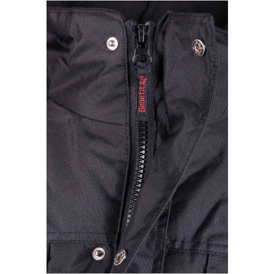 KURTKA OCIEPLANA BENEFIT AL - CZARNY