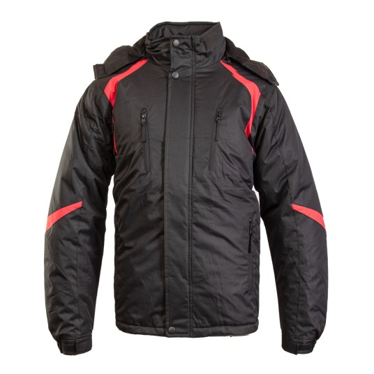 KURTKA OCIEPLANA BENEFIT NERO - CZERWONY