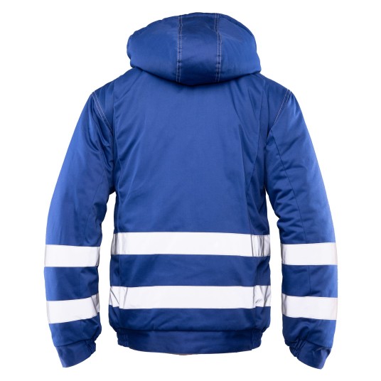 KURTKA OCIEPLANA BRIXTON SNOW PASY ODBLASKOWE - NIEBIESKI