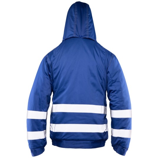 KURTKA OCIEPLANA BRIXTON SNOW PASY ODBLASKOWE - NIEBIESKI