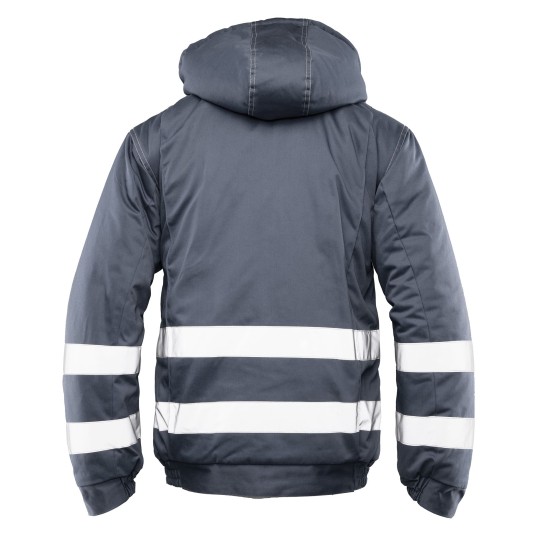 KURTKA OCIEPLANA BRIXTON SNOW PASY ODBLASKOWE - STALOWY