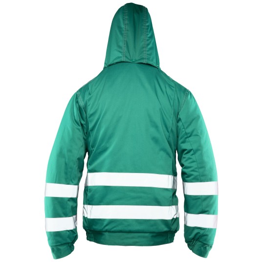 KURTKA OCIEPLANA BRIXTON SNOW PASY ODBLASKOWE - ZIELONY