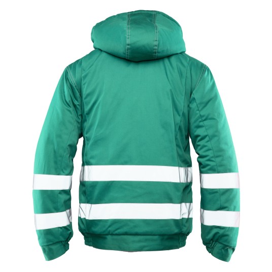 KURTKA OCIEPLANA BRIXTON SNOW PASY ODBLASKOWE - ZIELONY