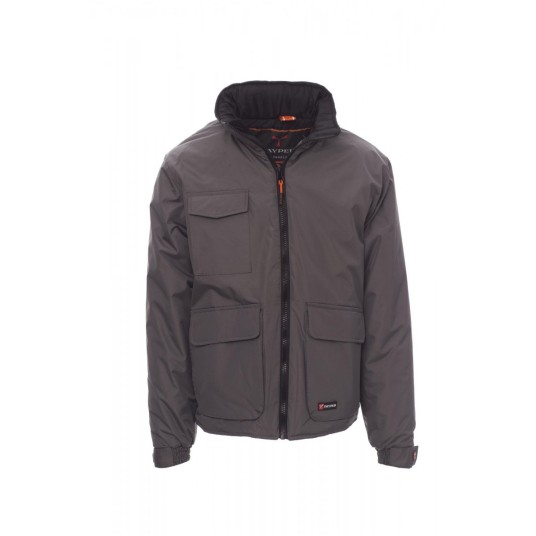 KURTKA OCIEPLANA ROZPINANA UNISEX RENEGADE - ZADYMIONY/CZARNY