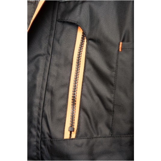 KURTKA OCIEPLANA SEVEN KINGS RIVAL - CZARNY-POMARAŃCZOWY