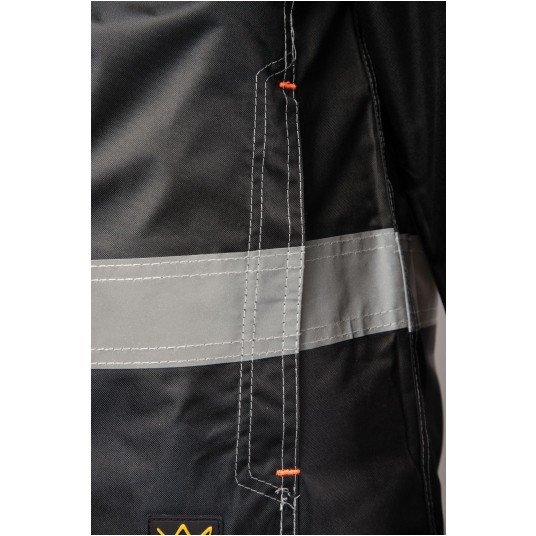 KURTKA OCIEPLANA SEVEN KINGS RIVAL - CZARNY-POMARAŃCZOWY