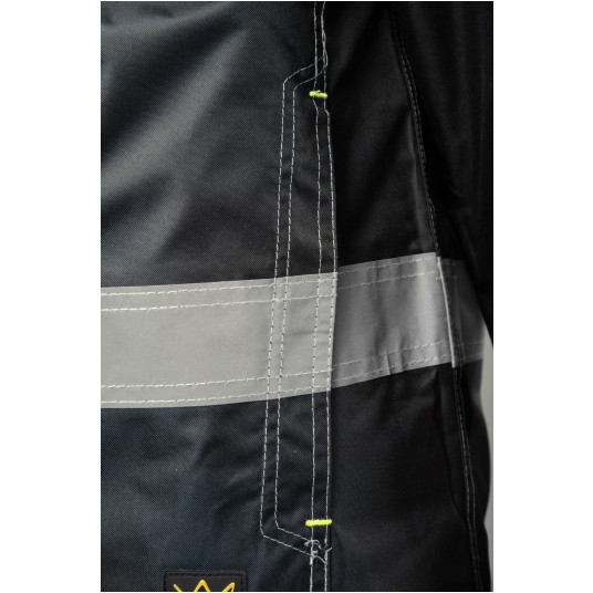 KURTKA OCIEPLANA SEVEN KINGS RIVAL - CZARNY-ŻÓŁTY