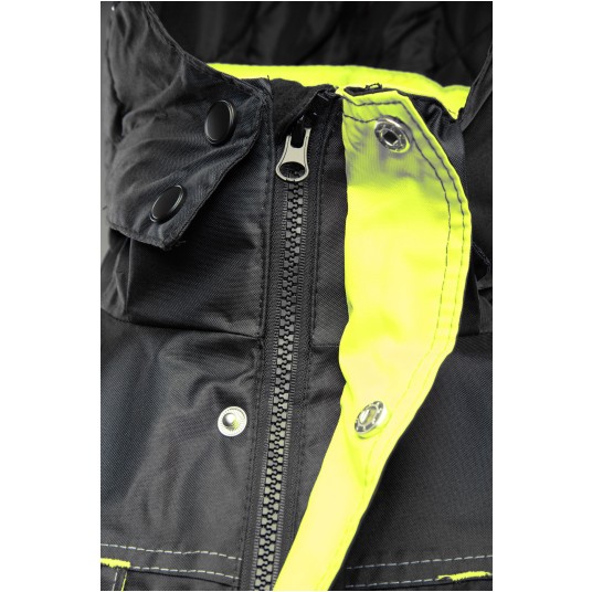 KURTKA OCIEPLANA SEVEN KINGS RIVAL - CZARNY-ŻÓŁTY