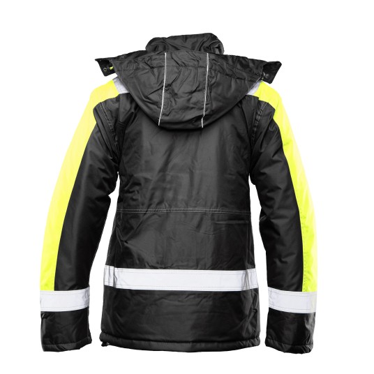 KURTKA OCIEPLANA SEVEN KINGS RIVAL - CZARNY-ŻÓŁTY