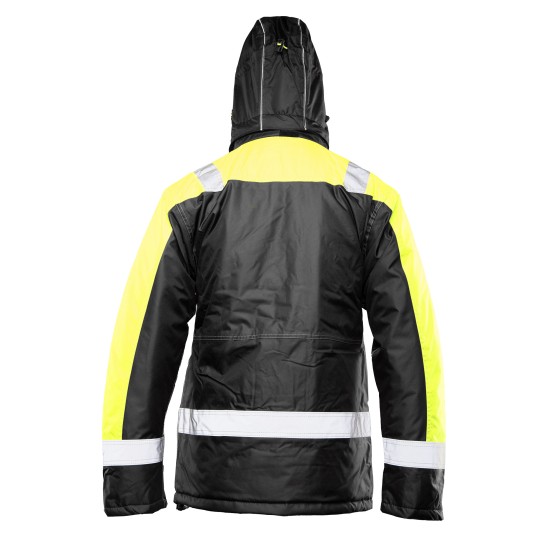 KURTKA OCIEPLANA SEVEN KINGS RIVAL - CZARNY-ŻÓŁTY