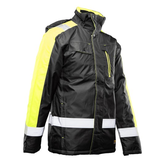 KURTKA OCIEPLANA SEVEN KINGS RIVAL - CZARNY-ŻÓŁTY