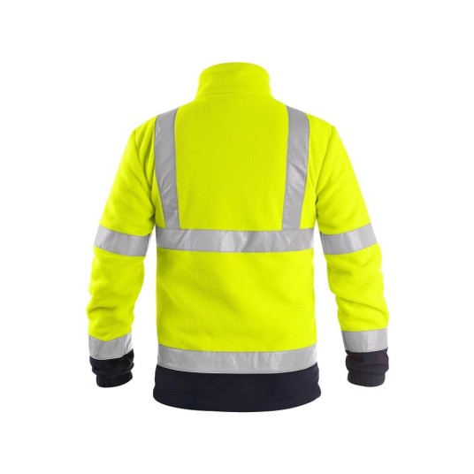 KURTKA OSTRZEGAWCZA POLAR CXS PRESTON MĘSKA - ŻÓŁTO-NIEBIESKI