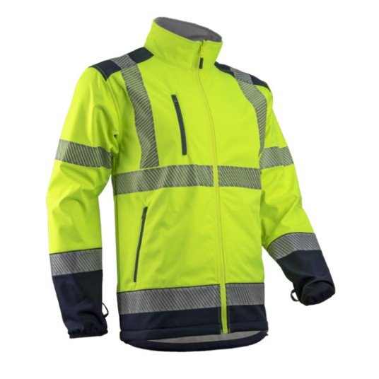 KURTKA OSTRZEGAWCZA SOFTSHELL KAZAN HV - ŻÓŁTY