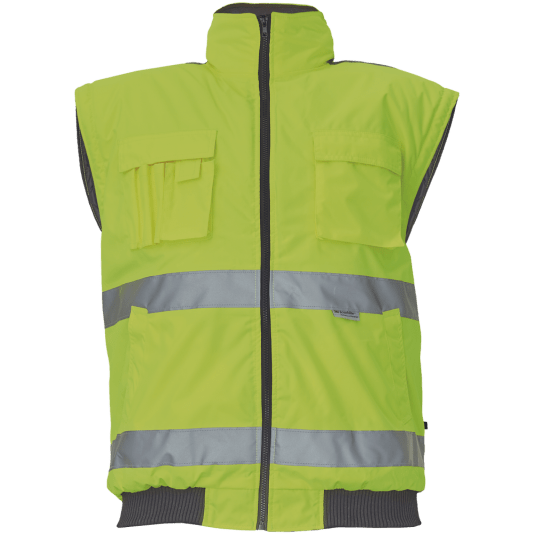 KURTKA PILOTKA OSTRZEGAWCZA CLOVELLY 2W1 - ŻÓŁTY