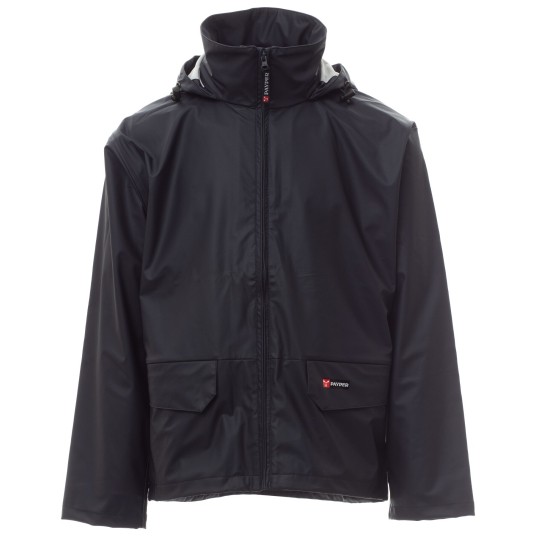 KURTKA PRZECIWDESZCZOWA OSTRZEGAWCZA HIVIS DRY-JACKET - GRANATOWY