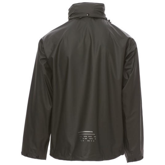 KURTKA PRZECIWDESZCZOWA OSTRZEGAWCZA HIVIS DRY-JACKET - ZIELONY