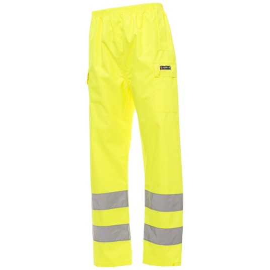 KURTKA PRZECIWDESZCZOWA OSTRZEGAWCZA HIVIS HURRICANE-PANTS - ŻÓŁTY FLUO
