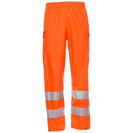 KURTKA PRZECIWDESZCZOWA OSTRZEGAWCZA HIVIS RIVER-PANTS - POMARAŃCZOWY FLUO