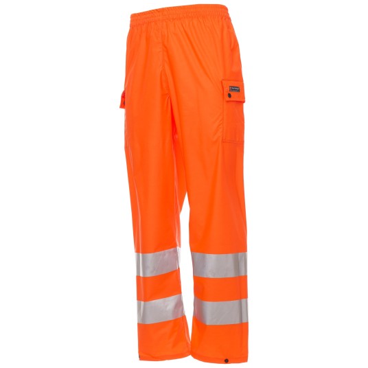 KURTKA PRZECIWDESZCZOWA OSTRZEGAWCZA HIVIS RIVER-PANTS - POMARAŃCZOWY FLUO