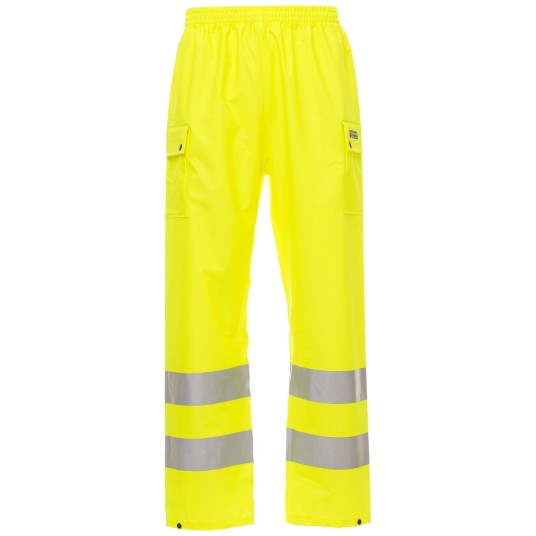 KURTKA PRZECIWDESZCZOWA OSTRZEGAWCZA HIVIS RIVER-PANTS - ŻÓŁTY FLUO
