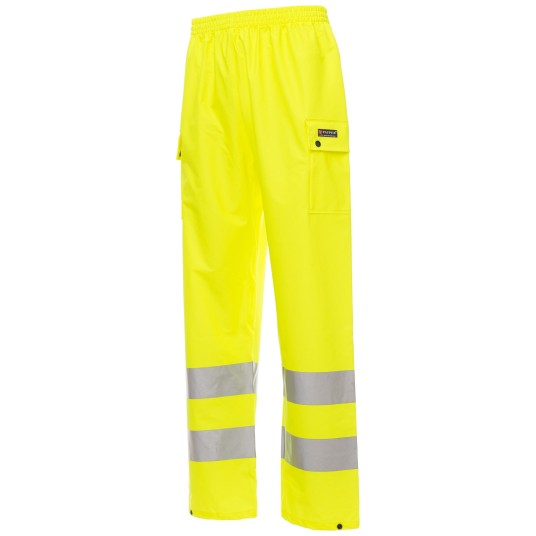 KURTKA PRZECIWDESZCZOWA OSTRZEGAWCZA HIVIS RIVER-PANTS - ŻÓŁTY FLUO