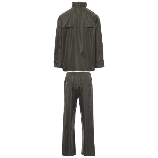 KURTKA PRZECIWDESZCZOWA OSTRZEGAWCZA HIVIS SET-NYLON - ZIELONY