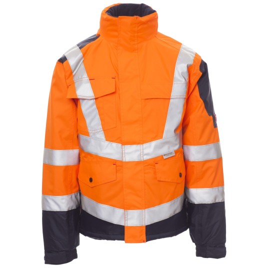 KURTKA ROBOCZA FREEWAY - POMARAŃCZOWY FLUO-GRANATOWY