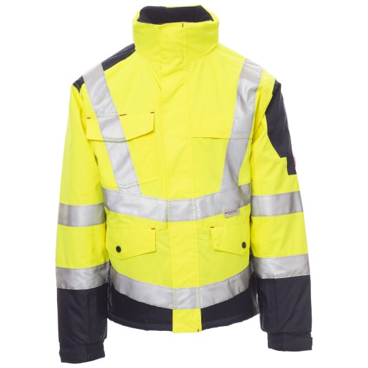 KURTKA ROBOCZA FREEWAY - ŻÓŁTY FLUO-GRANATOWY