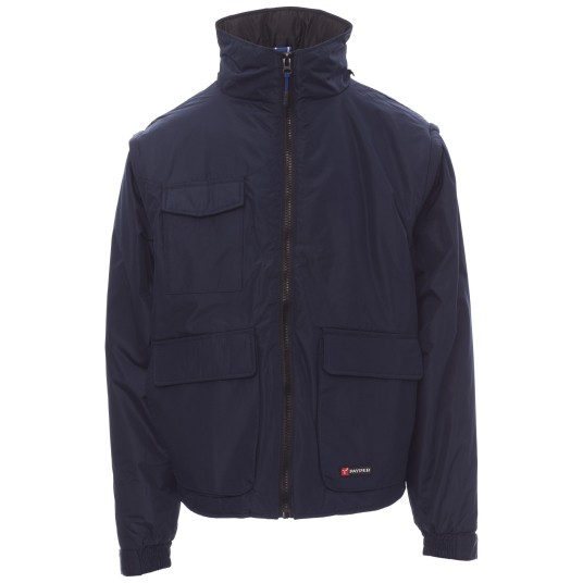 KURTKA ROBOCZA OSTRZEGAWCZA HIVIS ESCAPE - GRANATOWY MUNDUROWY-KRÓLEWSKI NIEBIESKI