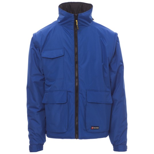 KURTKA ROBOCZA OSTRZEGAWCZA HIVIS ESCAPE - KRÓLEWSKI NIEBIESKI-CZARNY