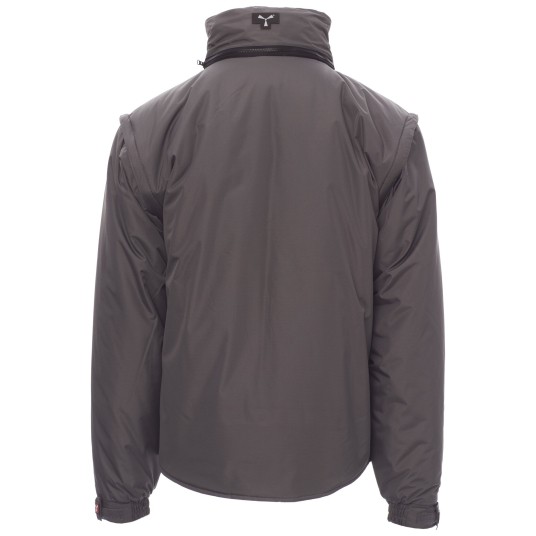 KURTKA ROBOCZA OSTRZEGAWCZA HIVIS ESCAPE - ZADYMIONY-CZARNY