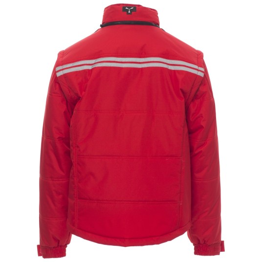 KURTKA ROBOCZA OSTRZEGAWCZA HIVIS FIGHTER 2.0 - CZERWONY-CZARNY