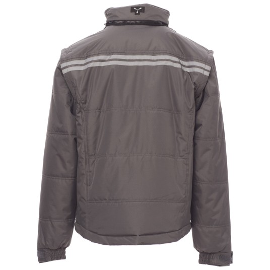 KURTKA ROBOCZA OSTRZEGAWCZA HIVIS FIGHTER 2.0 - ZADYMIONY-CZARNY