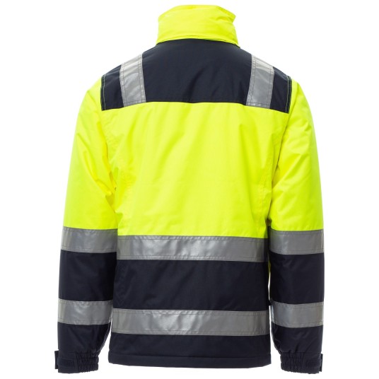 KURTKA ROBOCZA OSTRZEGAWCZA HIVIS HISPEED LADY - ŻÓŁTY FLUO-GRANATOWY