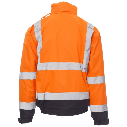 KURTKA ROBOCZA PADDOCK - POMARAŃCZOWY FLUO-GRANATOWY