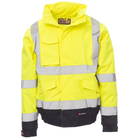 KURTKA ROBOCZA PADDOCK - ŻÓŁTY FLUO-GRANATOWY
