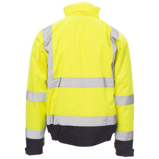 KURTKA ROBOCZA PADDOCK - ŻÓŁTY FLUO-GRANATOWY