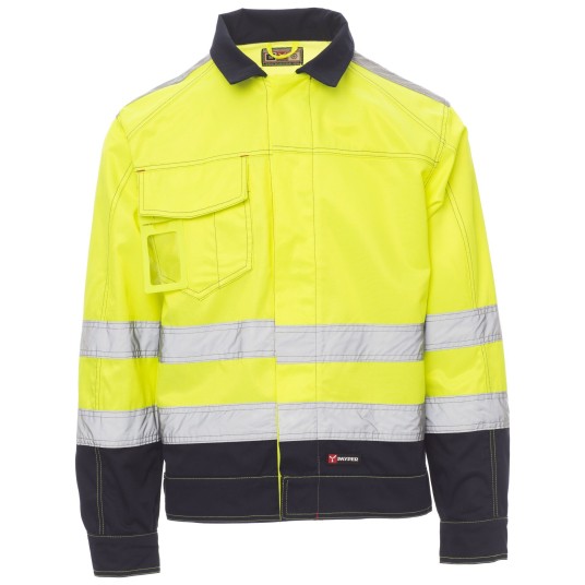 KURTKA ROBOCZA SAFE HI-VI - ŻÓŁTY FLUO-GRANATOWY