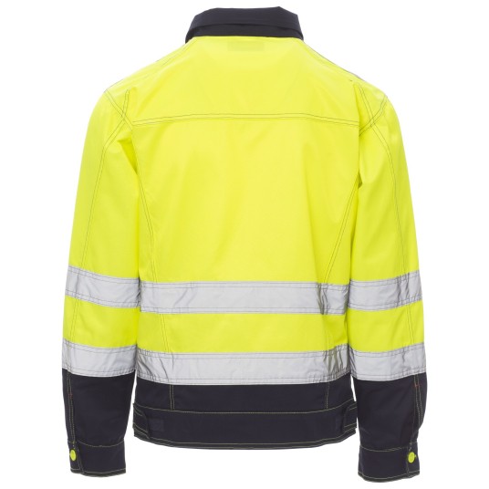 KURTKA ROBOCZA SAFE HI-VI - ŻÓŁTY FLUO-GRANATOWY