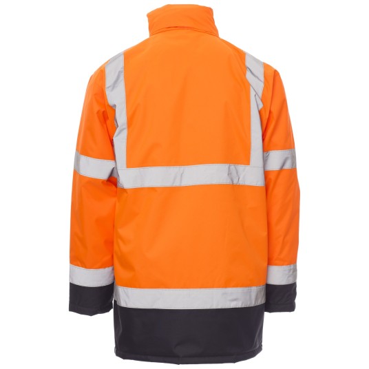 KURTKA ROBOCZA YARD - POMARAŃCZOWY FLUO-GRANATOWY