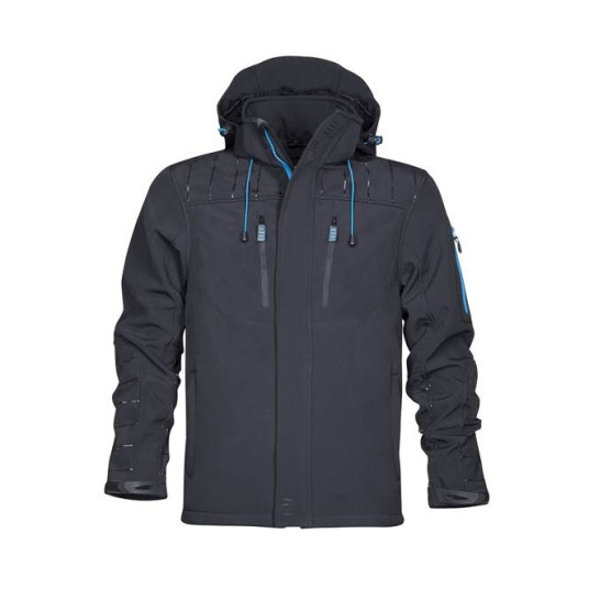 KURTKA SOFTSHELL 4TECH MĘSKA - CZARNY
