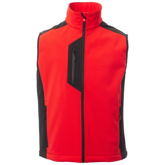 KURTKA SOFTSHELL CORK - CZERWONY-CZARNY