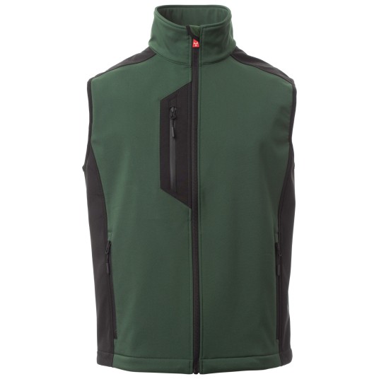 KURTKA SOFTSHELL CORK - LEŚNA ZIELEŃ-CZARNY