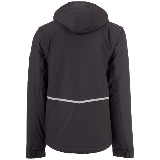 KURTKA SOFTSHELL CREEK 2IN1 LITE PAD - ANTRACYTOWY-CZARNY