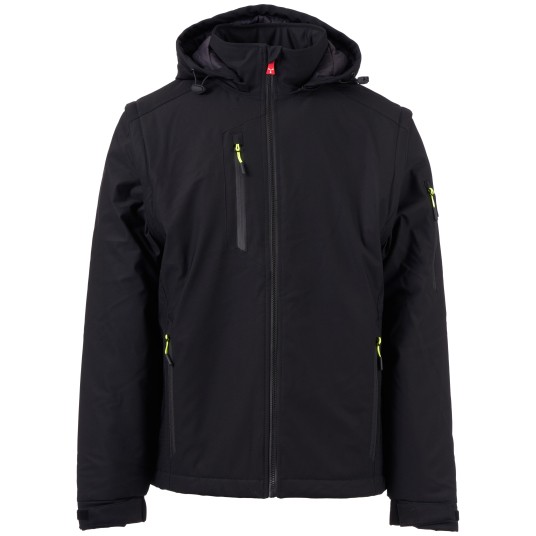 KURTKA SOFTSHELL CREEK 2IN1 LITE PAD - CZARNY-CZARNY