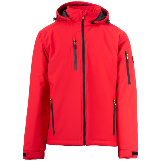 KURTKA SOFTSHELL CREEK LITE PAD - CZERWONY-CZARNY