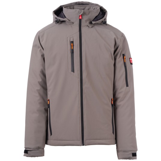 KURTKA SOFTSHELL CREEK LITE PAD - ZADYMIONY-CZARNY